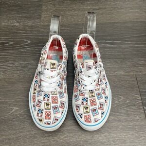 Vans Off The Wall Kid's Where's Waldo Postage Stamp Sneakers‎ Shoes US Size 3